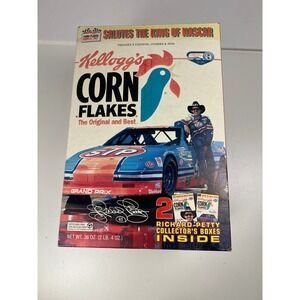 Kelloggs Corn Flakes Richard Petty Collector Box Salute King‎ of Nascar 36 Oz